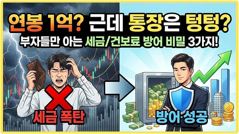 건강보험료 줄이는 법, ‘이것’ 모르면 평생 손해 봅니다 (법인/비과세)